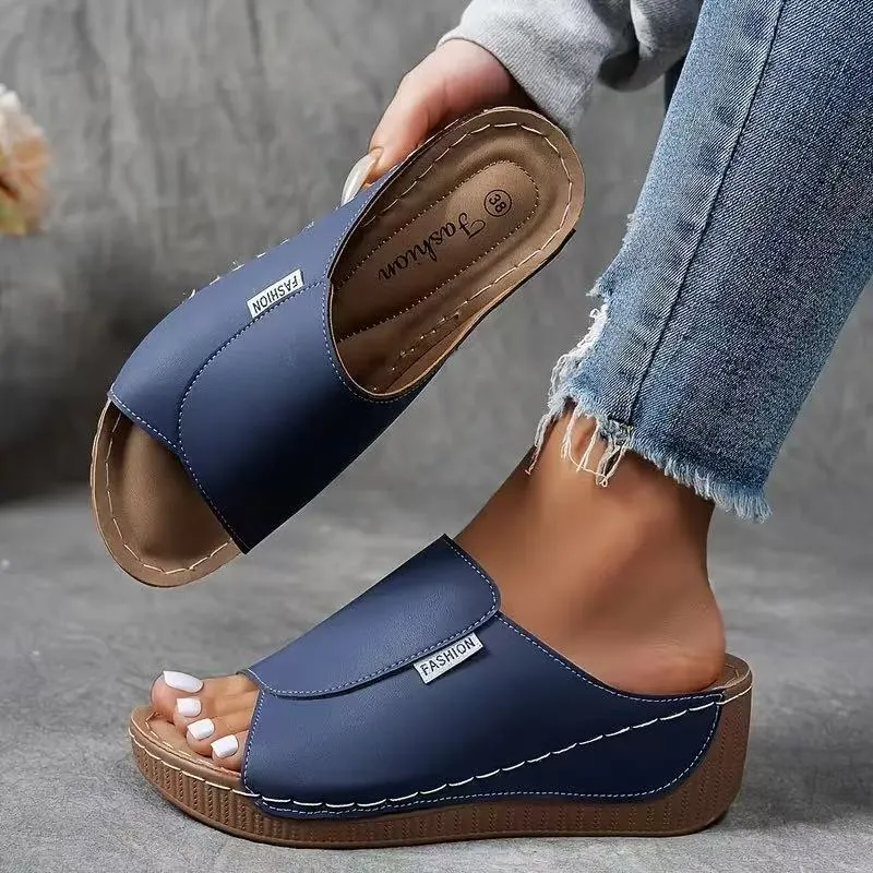 💥 50% off! 🎉🔥 2025 Women's leisure mules with wedge heel