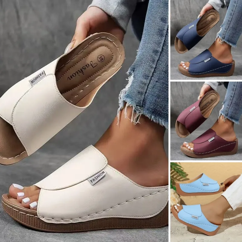 💥 50% off! 🎉🔥 2025 Women's leisure mules with wedge heel