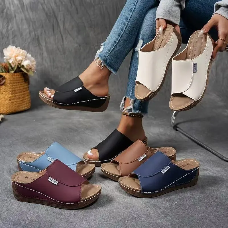 💥 50% off! 🎉🔥 2025 Women's leisure mules with wedge heel