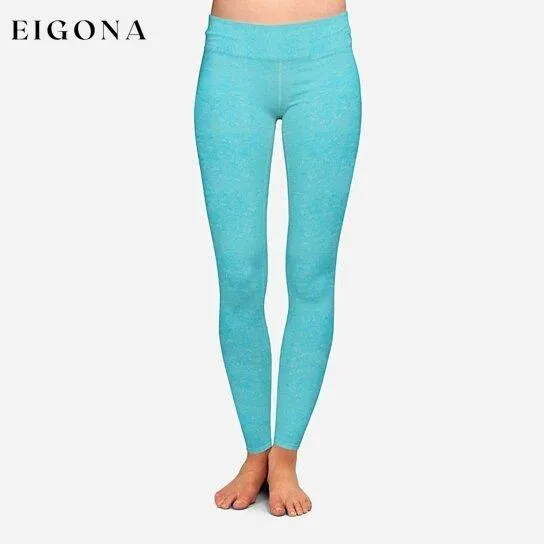 2-Pack: Women's Space Dye Seamless Ankle Length Lightweight Leggings
