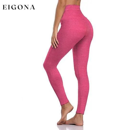 2-Pack: Women's Space Dye Seamless Ankle Length Lightweight Leggings