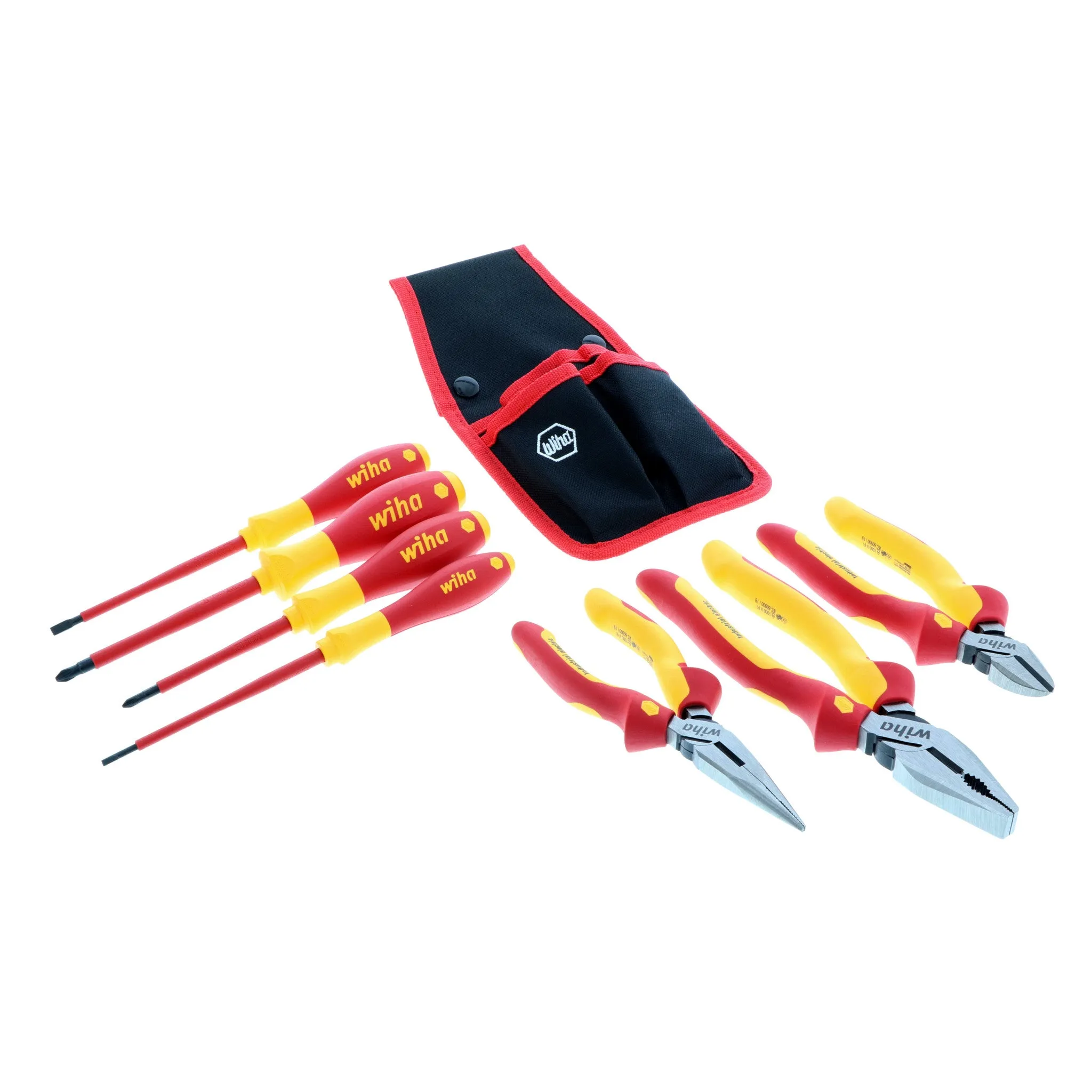 7 Piece Insulated Industrial Pliers and Screwdriver Set