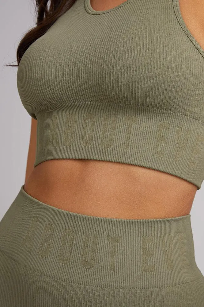 All About Eve Remi Rib Bra Khaki