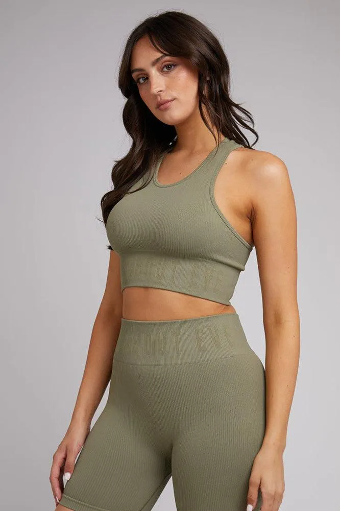 All About Eve Remi Rib Bra Khaki