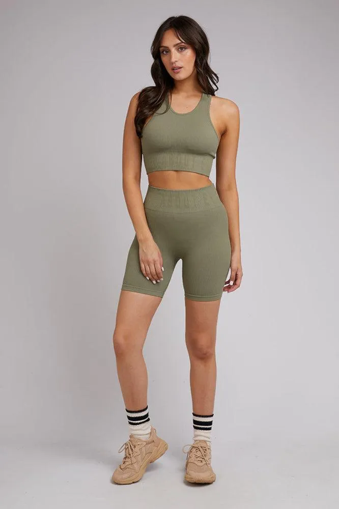 All About Eve Remi Rib Bra Khaki