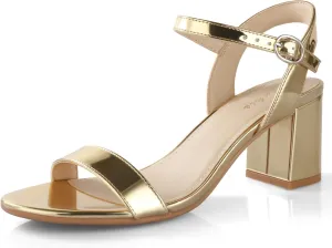 Ankis Nude Black Heels, 2.5'' Block Chunky White Clear Silver Heel Dressy Open Toe Heels For Women Ankle Strap Low Short Thick Strappy Dress Comfortable Sandal Casual Party Wedding Event Summer Shoes