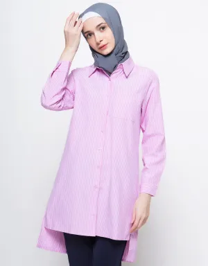 Annisa Hilo Stripes Kemeja Wanita