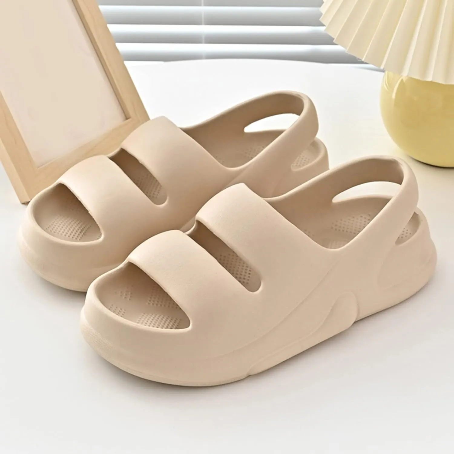 Bathroom Slippers Slippers for Women Outdoor Ultra Comfort Non-Slip Shower Sandals Indoor and Outdoor