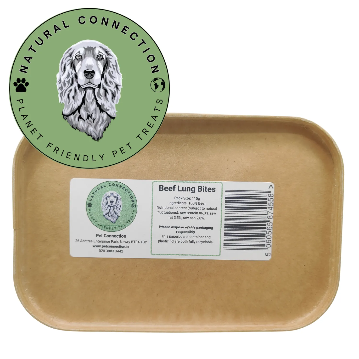 Beef Lung Bite Trainers | Meaty Bitesize Crunch Treats by Natural Connection