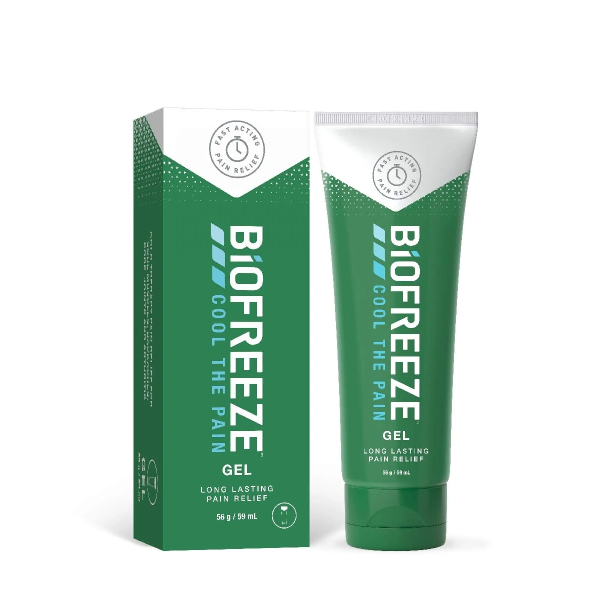 Biofreeze Pain Reliever Gel, 59ml Gel, Cooling Topical Analgesic for Muscle, Joint, Arthritis, & Back Pain, Relief for Sore Muscles, On the Go Use, Clinic & Home, Free of Ibuprofen 59 ml (Pack of 1) Pack of 1