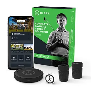 Blast Motion Golf Swing Analyzer I Captures Putting, Full Swing, with NEW Short Game and Bunker Modes I Slo-Mo Video Capture I App Enabled, iOS and Android Compatible (900-00036)