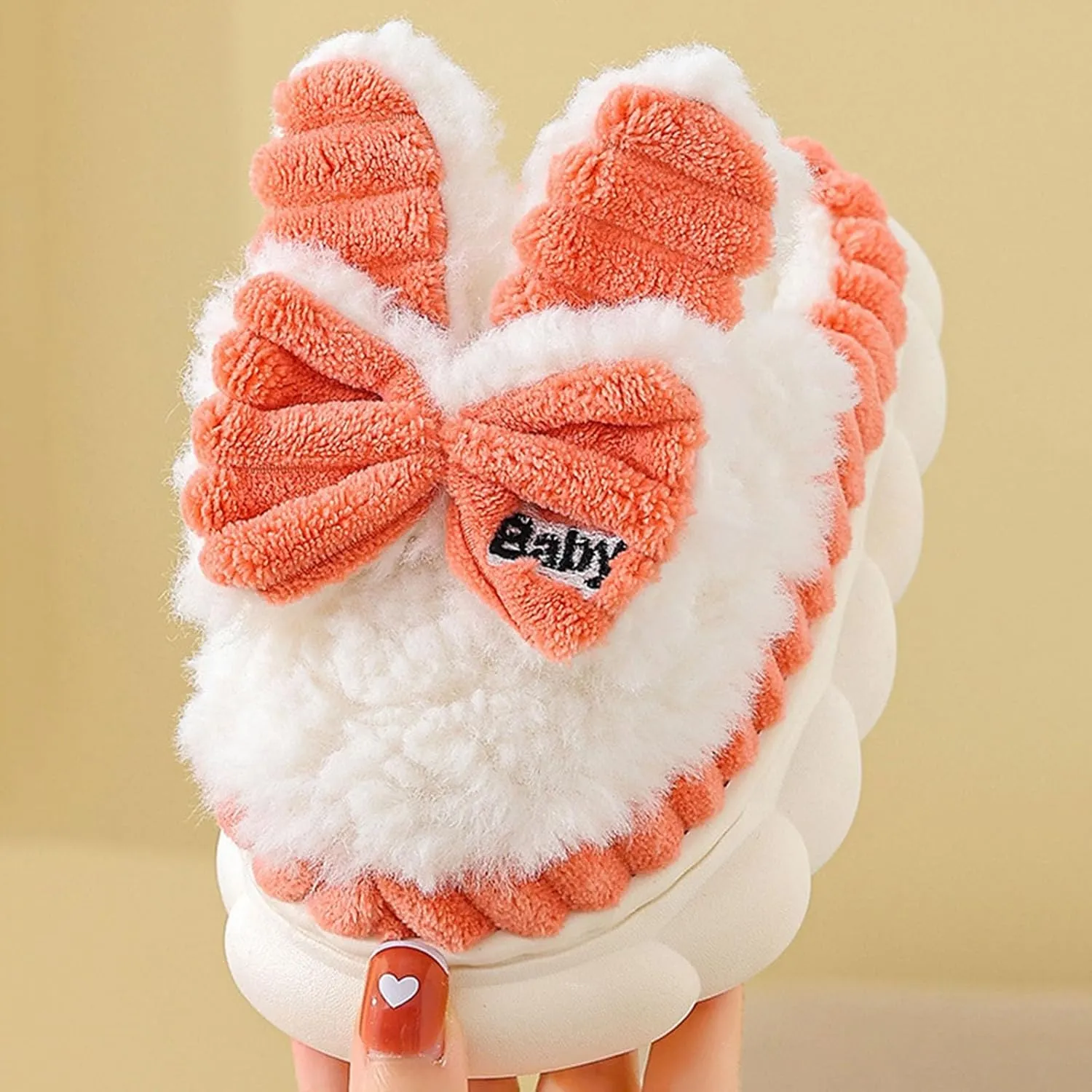 Boys Girls House Slippers Kids Warm Home Shoes Winter Warm Fur Lined Indoor House Home Shoes Kids House Slippers