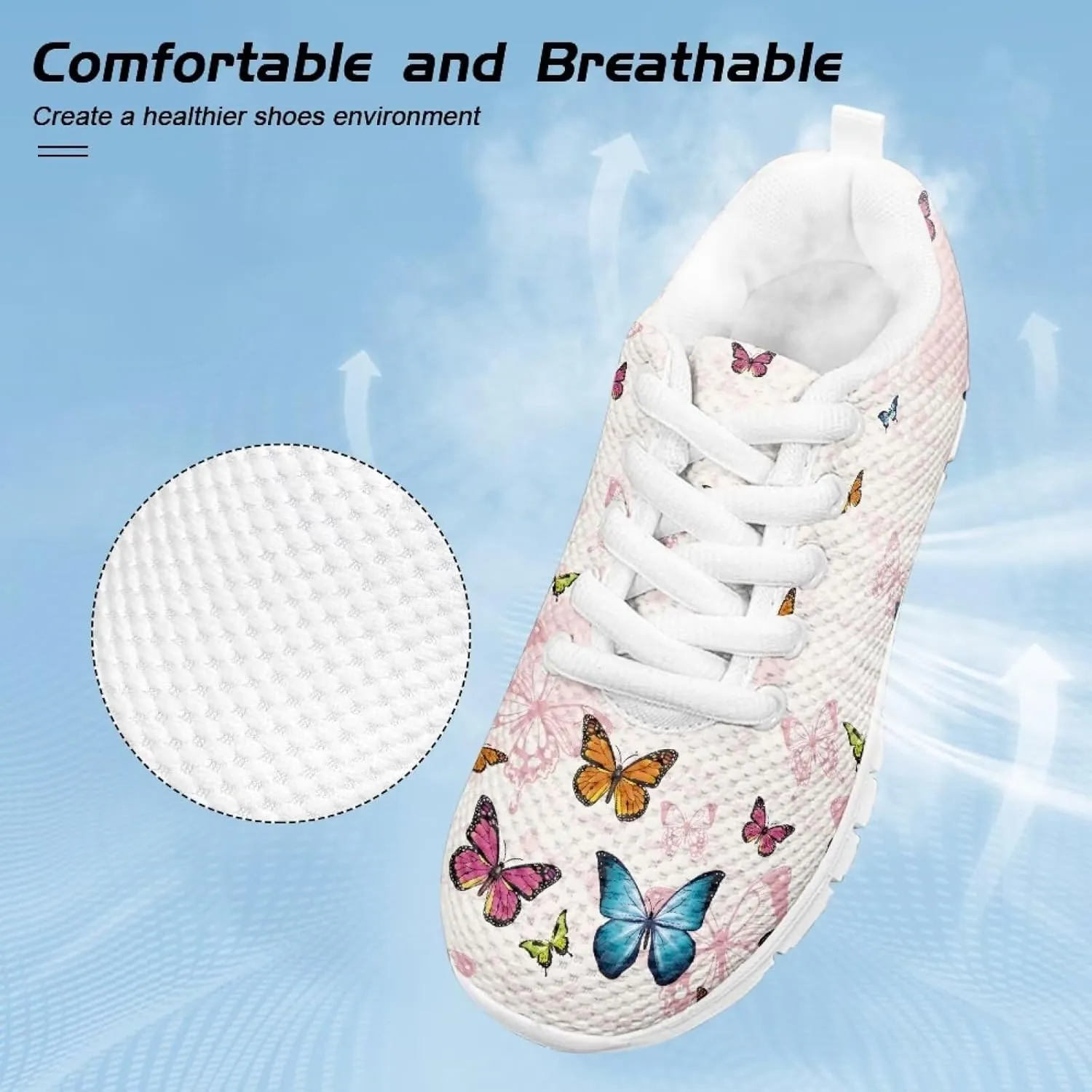 Boys Girls Sneakers Breathable Mesh Tennis Shoes Animal Sports Shoes Non Slip Comfortable Casual Walking Running Shoes US 11-5