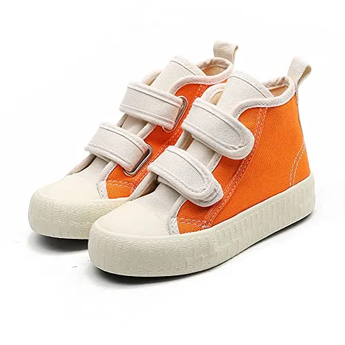 Canvas Kids Boots High Top Sneakers for Girls Boys Blue