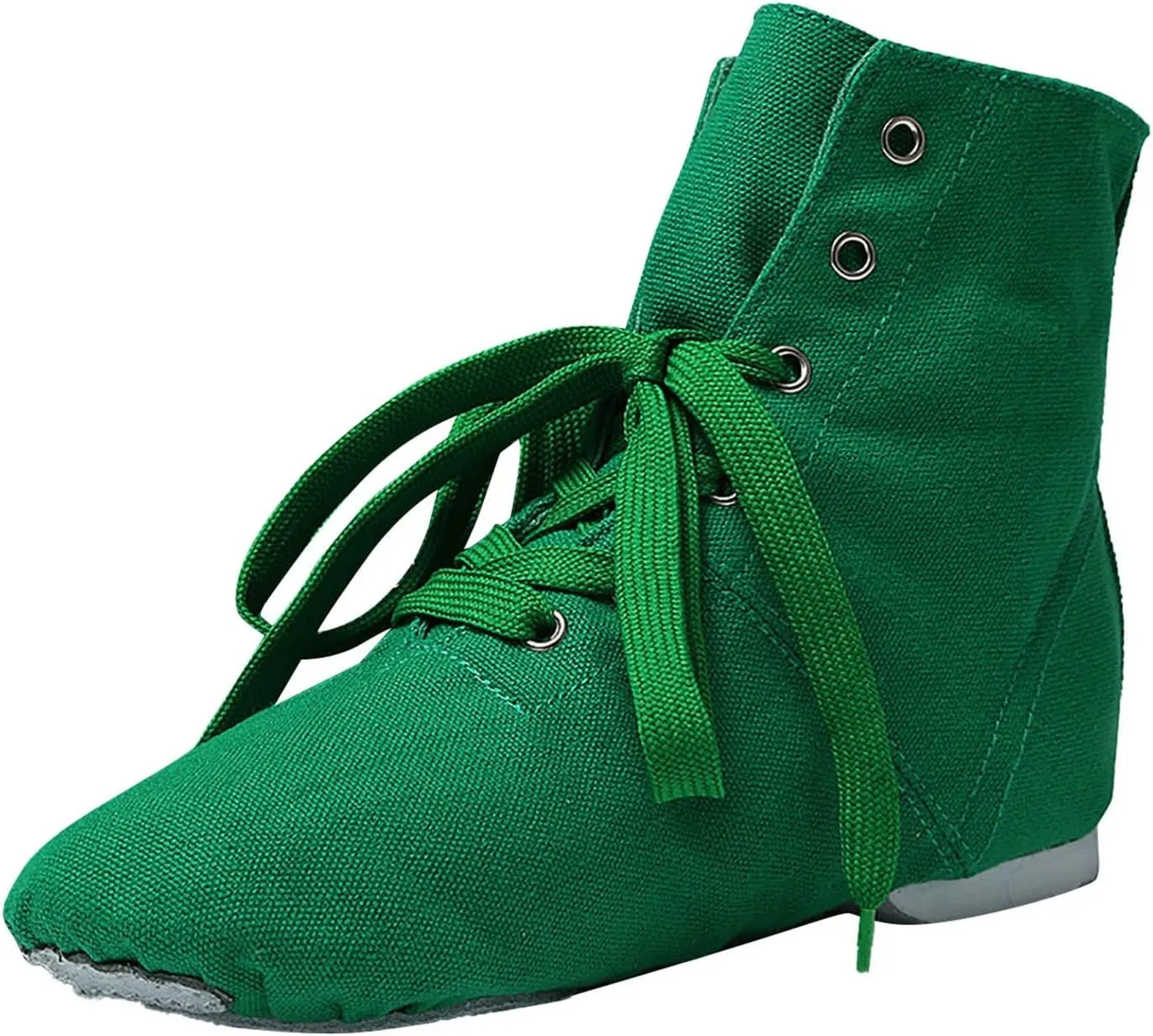 Canvas Lace up Practice Jazz Dance Boots Fashion Split Sole Ballet Dancing Sneakers for Adult Men Women Kid