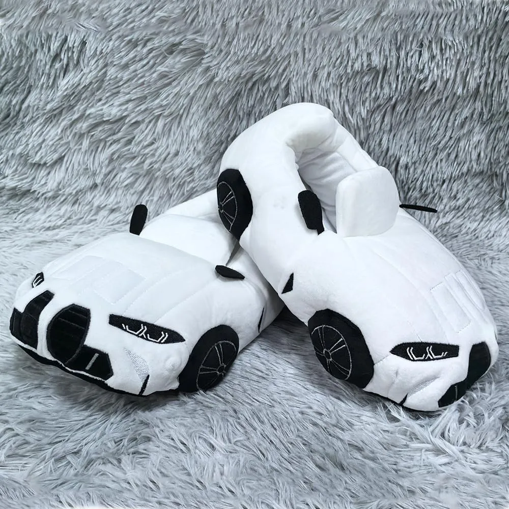 Car Shape Plush Slippers