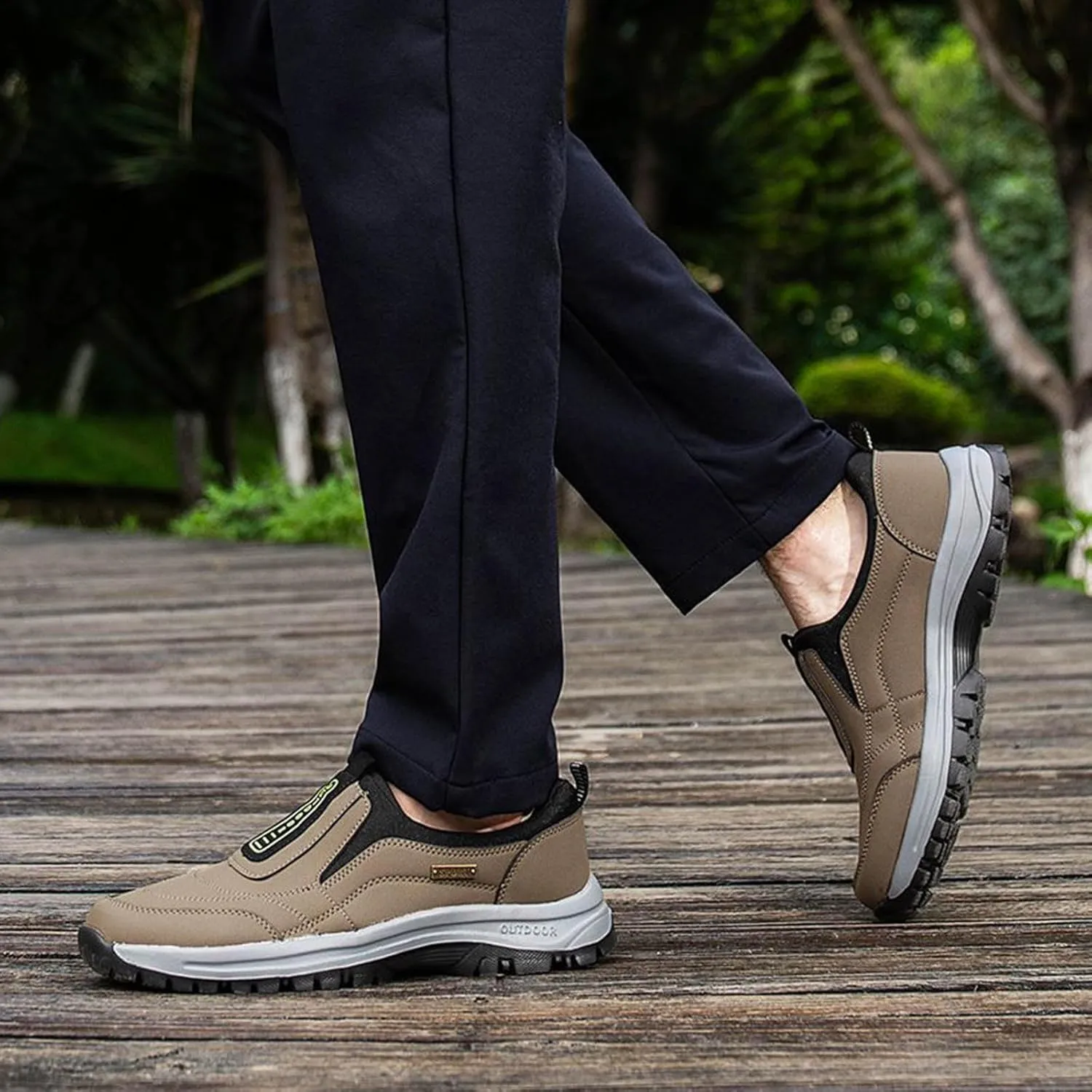 Casual Shoes for Men Men's Foreign Trade Mountaineering Shoes Men's Spring and Outdoor Slip Off Road