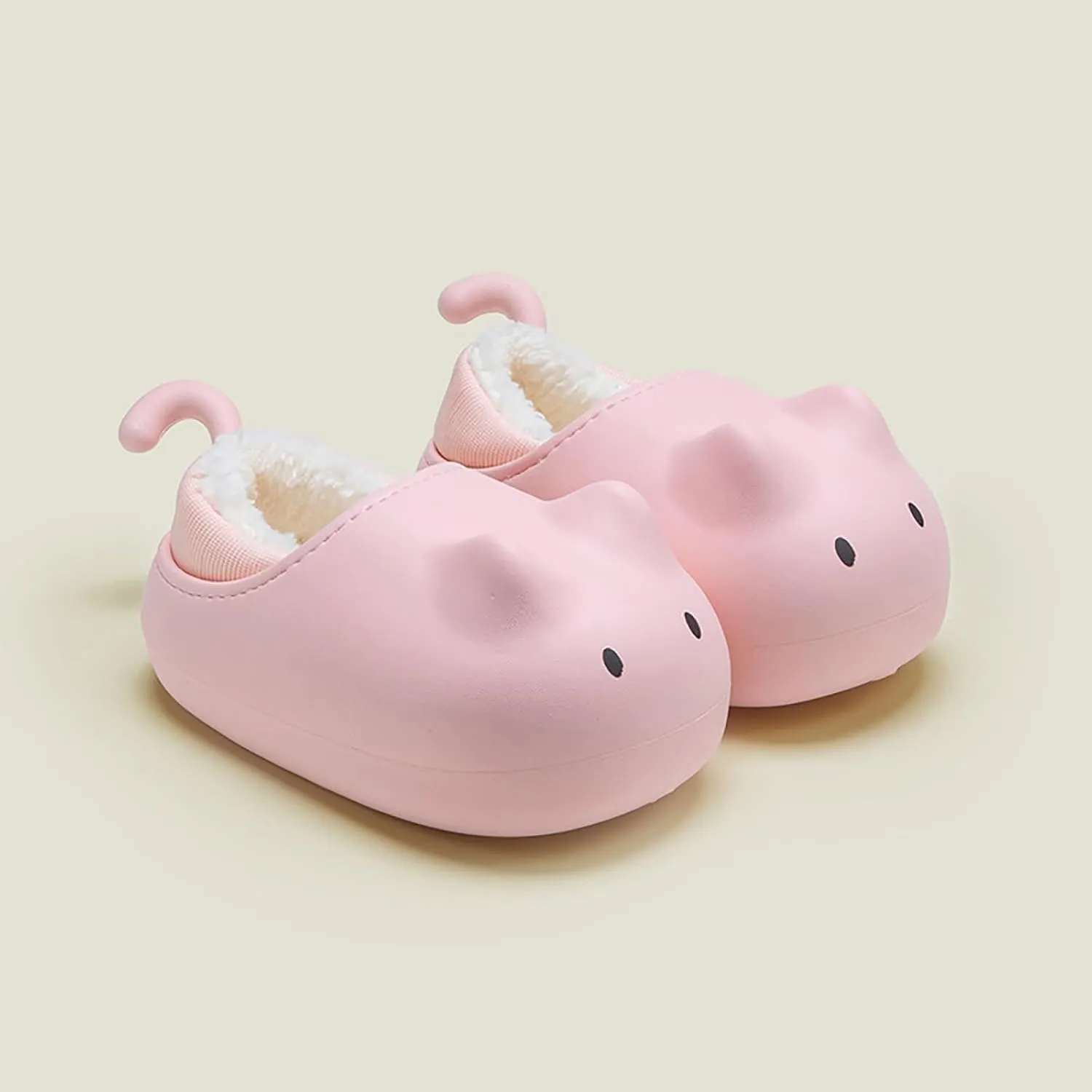 Children Warm Cotton Home Shoes Kids Indoor Slippers Cute Animal Plush Indoor Outdoor House Shoes Winter House Shoes