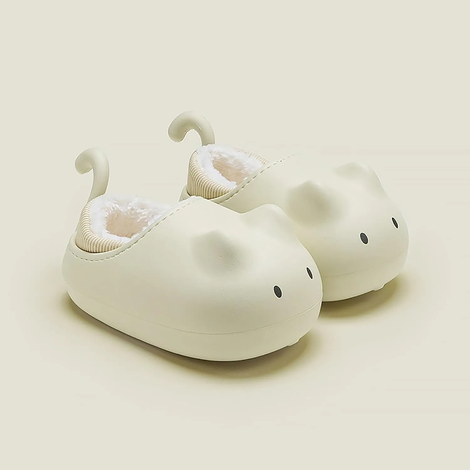 Children Warm Cotton Home Shoes Kids Indoor Slippers Cute Animal Plush Indoor Outdoor House Shoes Winter House Shoes