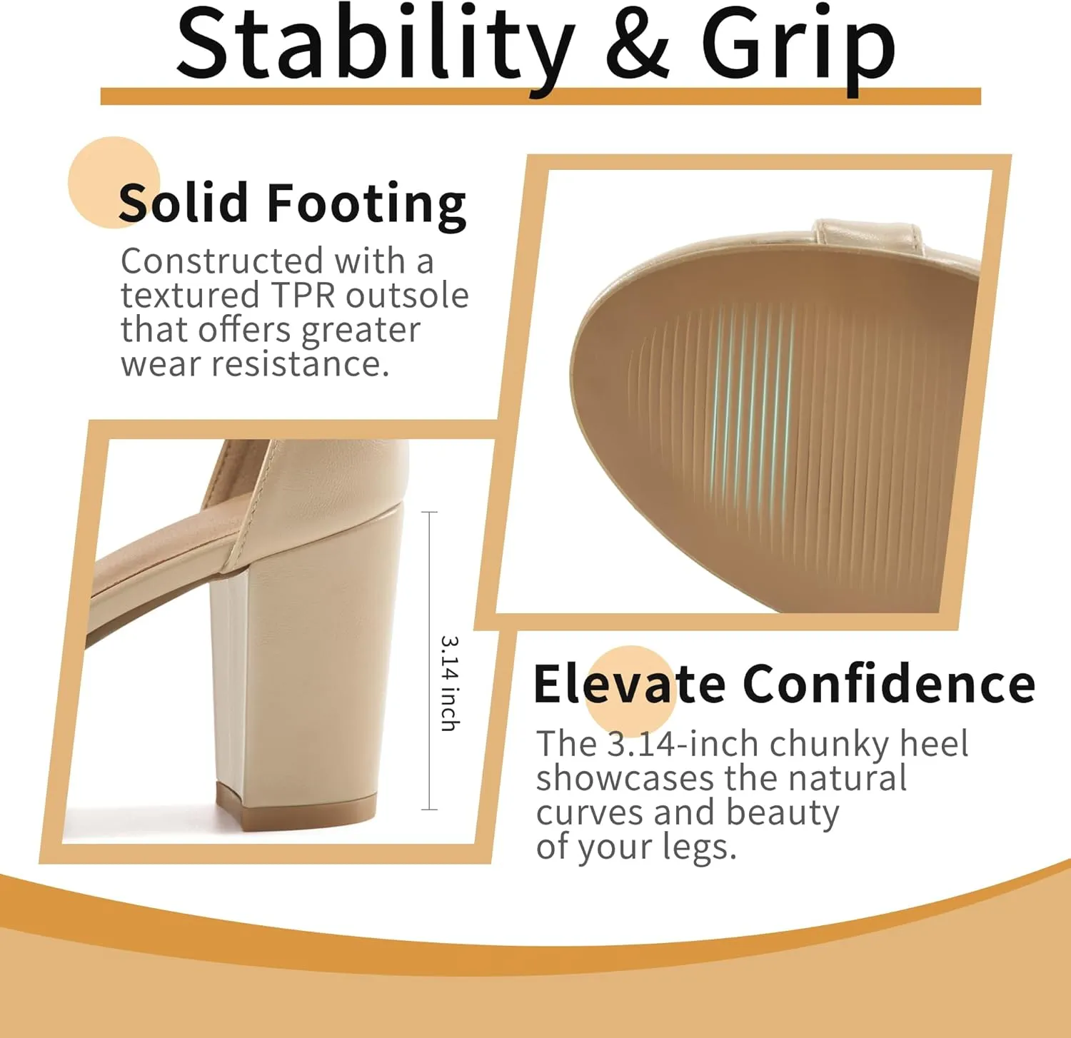 Chunky Heels for Women Wedding: Comfortable Ladies Bow Heel Sandals for Prom Party - Bridal Dressy Walking Shoes