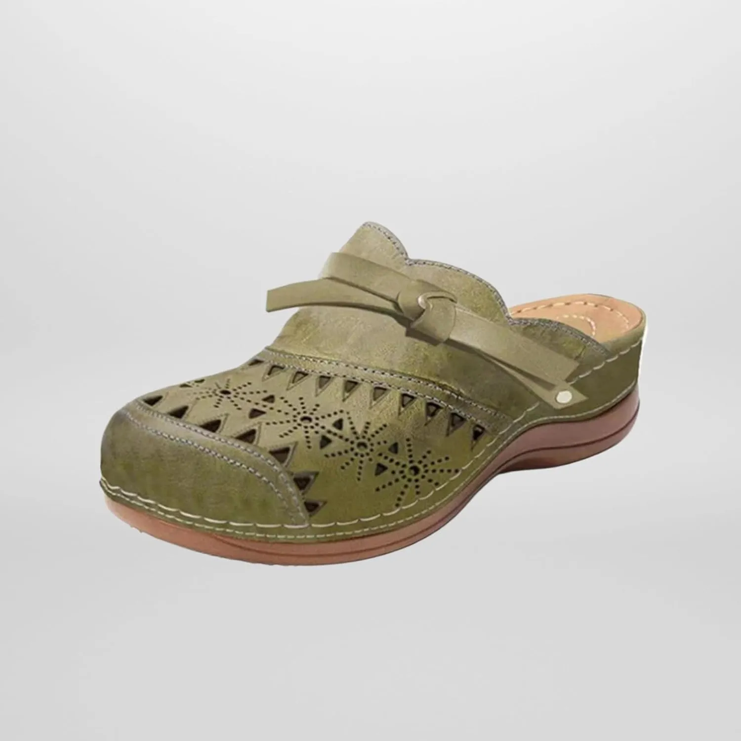 Clogs for Women Closed Toe Slip On Shoes Wide Wedge Sandals Hollow Out Slippers Arch Support Outdoor Beach Slipper Boho Comfortable Platform Outdoor Flats Sandals