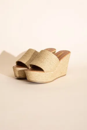 Cocoa Beach Bounty-S Wedge Platform Heels - BP