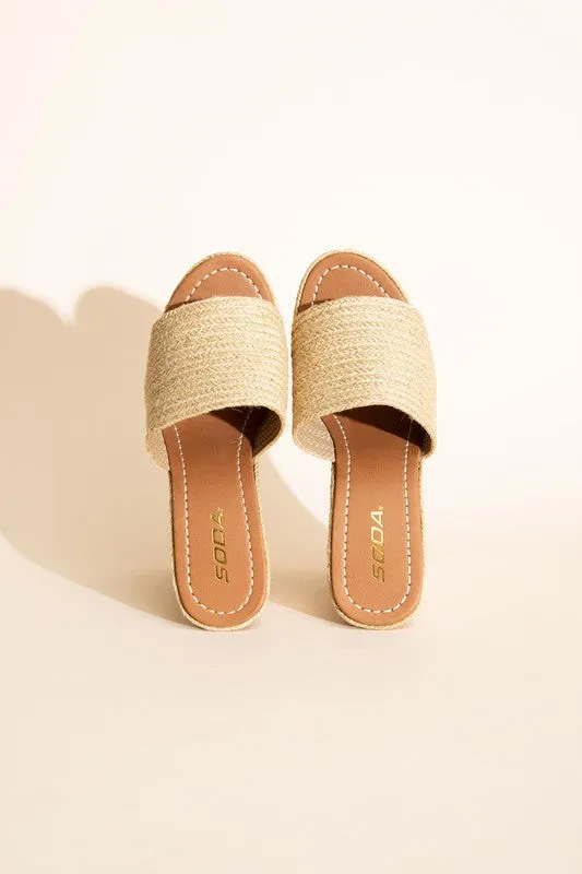 Cocoa Beach Bounty-S Wedge Platform Heels - BP