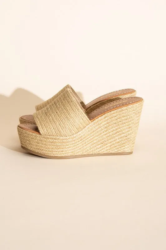 Cocoa Beach Bounty-S Wedge Platform Heels - BP