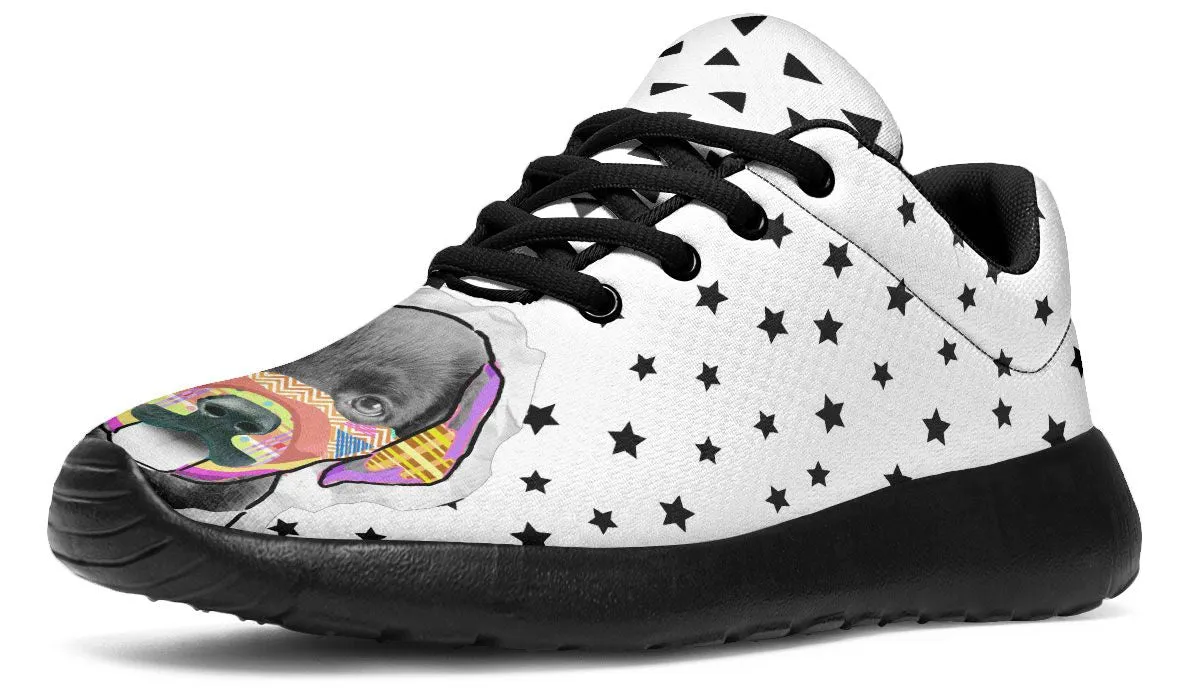 Collage Pup Black Lab Sneakers
