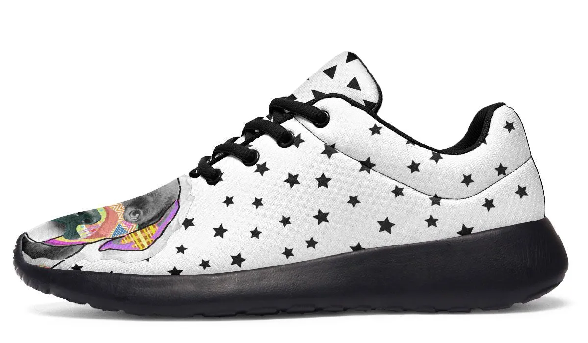 Collage Pup Black Lab Sneakers