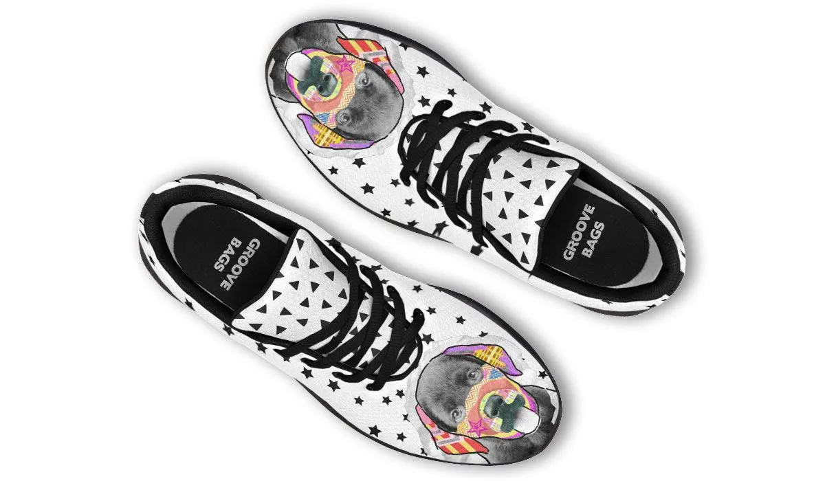 Collage Pup Black Lab Sneakers