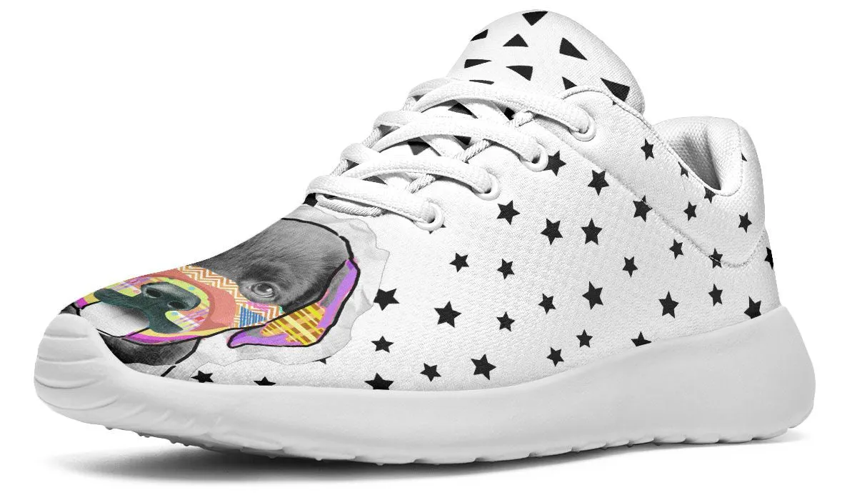 Collage Pup Black Lab Sneakers