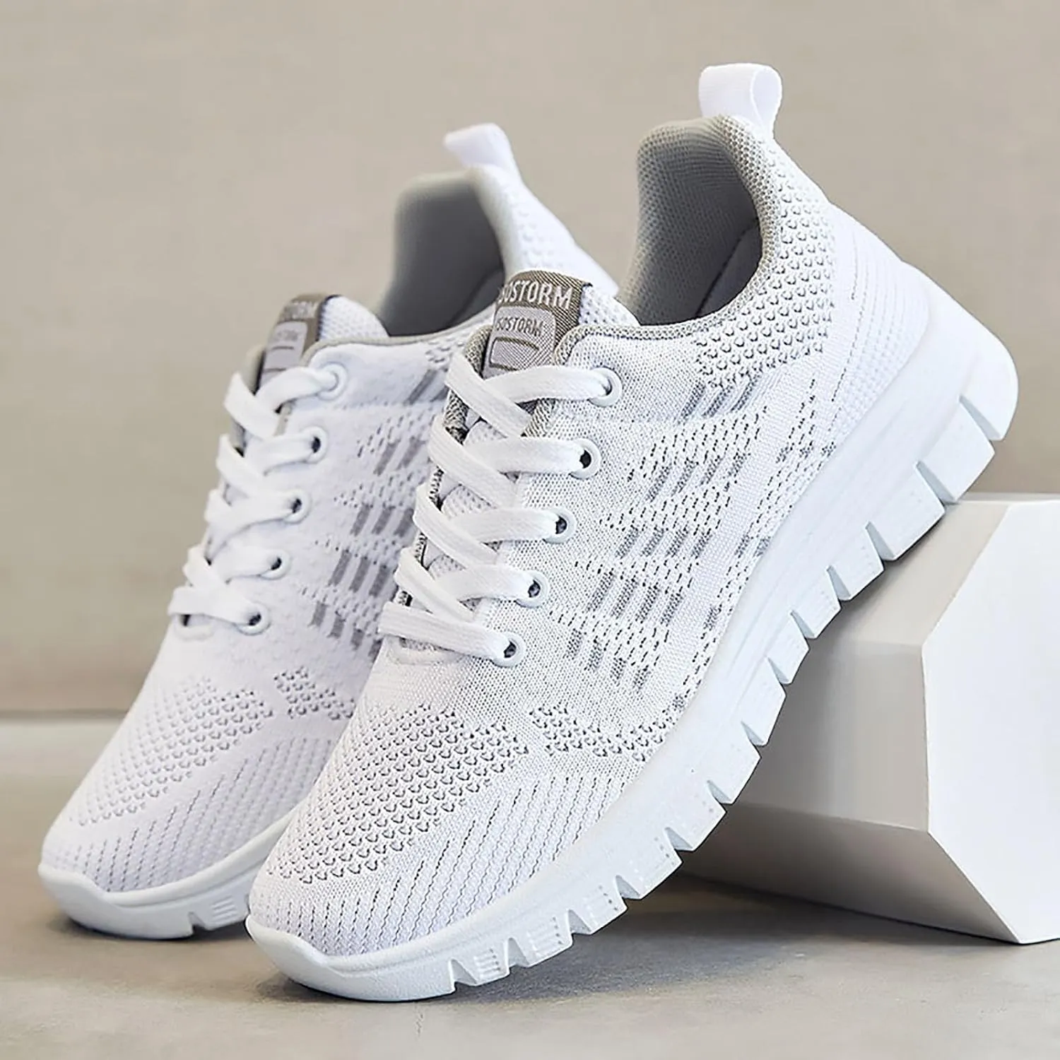 Comfortwear Ortho Stretch Cushion Shoes for Women Plantar Fasciitis, Women Walking Shoes Mesh Air Cushion Sneakers