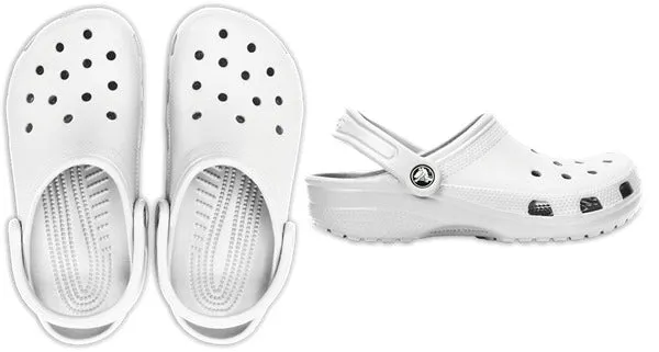Crocs Kids' Classic Clog - White