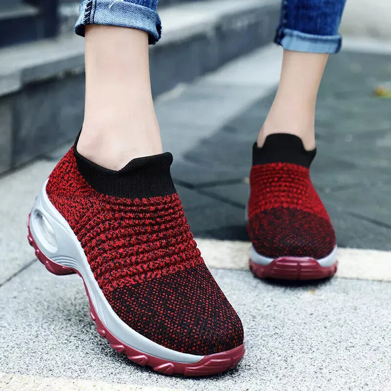 CushionStep™ Women's Slip-On Orthopedic Shoes | Air Cushion Comfort, Breathable Mesh & Non-Slip Sole for Everyday Wear and Active Lifestyle