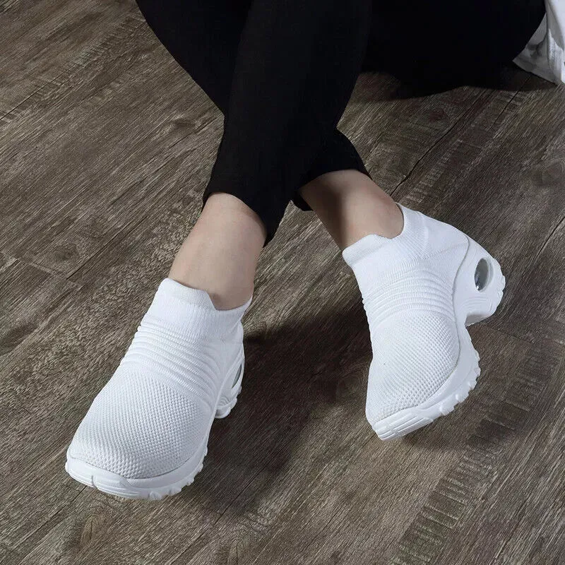 CushionStep™ Women's Slip-On Orthopedic Shoes | Air Cushion Comfort, Breathable Mesh & Non-Slip Sole for Everyday Wear and Active Lifestyle