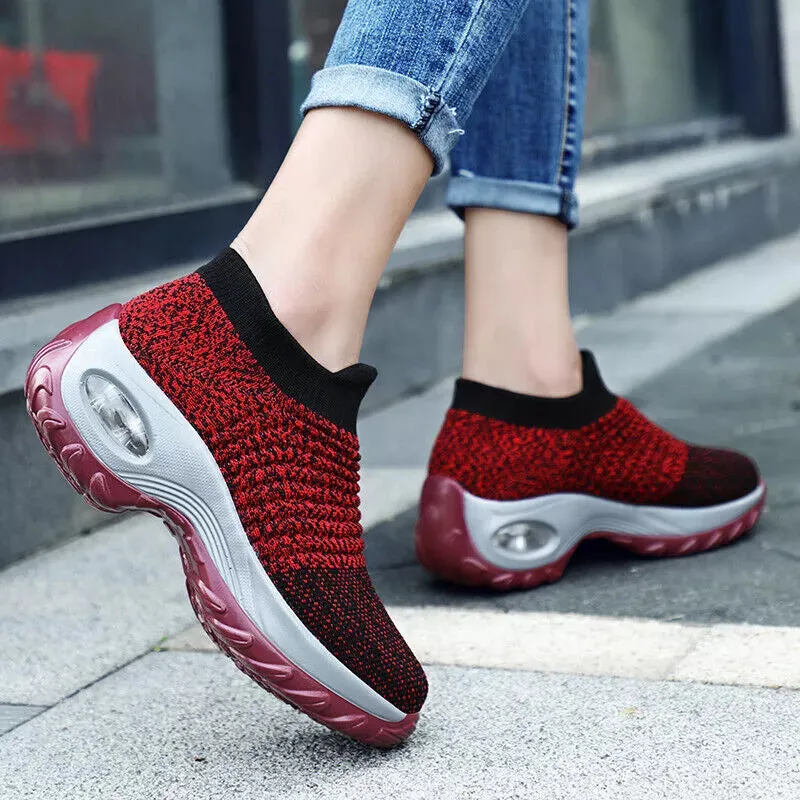 CushionStep™ Women's Slip-On Orthopedic Shoes | Air Cushion Comfort, Breathable Mesh & Non-Slip Sole for Everyday Wear and Active Lifestyle