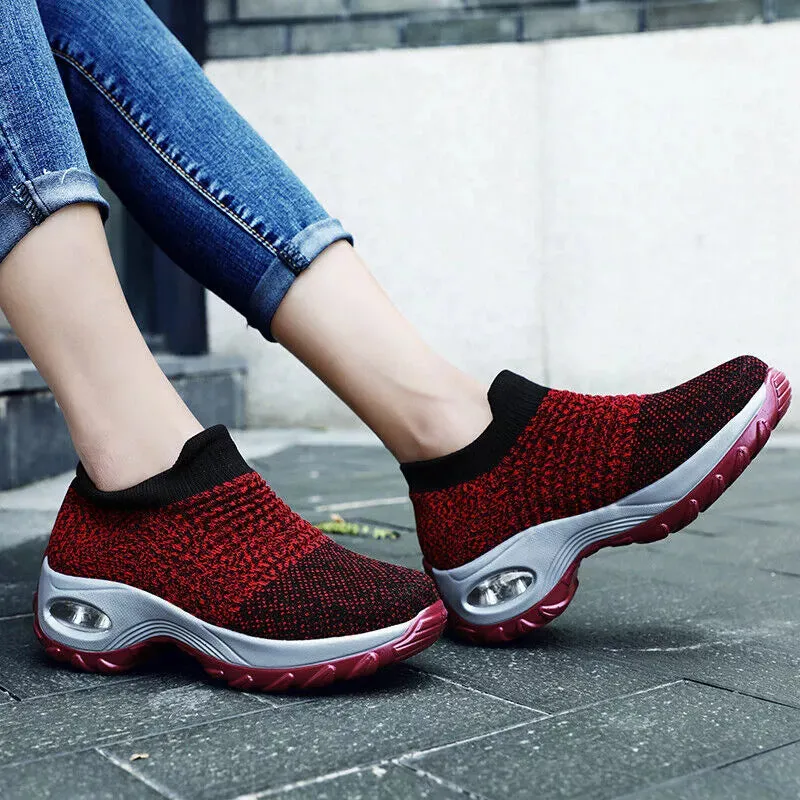 CushionStep™ Women's Slip-On Orthopedic Shoes | Air Cushion Comfort, Breathable Mesh & Non-Slip Sole for Everyday Wear and Active Lifestyle