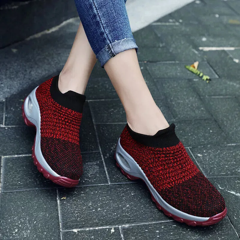 CushionStep™ Women's Slip-On Orthopedic Shoes | Air Cushion Comfort, Breathable Mesh & Non-Slip Sole for Everyday Wear and Active Lifestyle