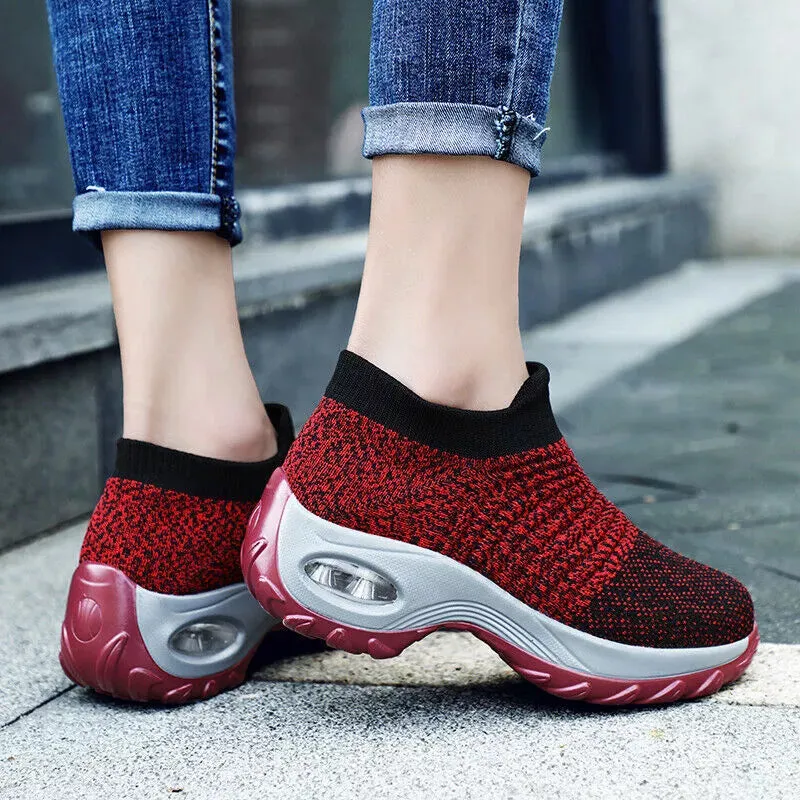 CushionStep™ Women's Slip-On Orthopedic Shoes | Air Cushion Comfort, Breathable Mesh & Non-Slip Sole for Everyday Wear and Active Lifestyle