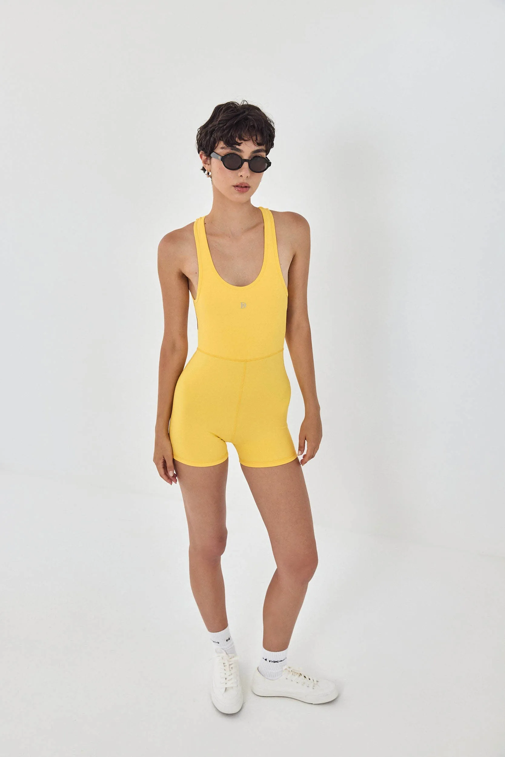 Dé Open Back Short Jumpsuit