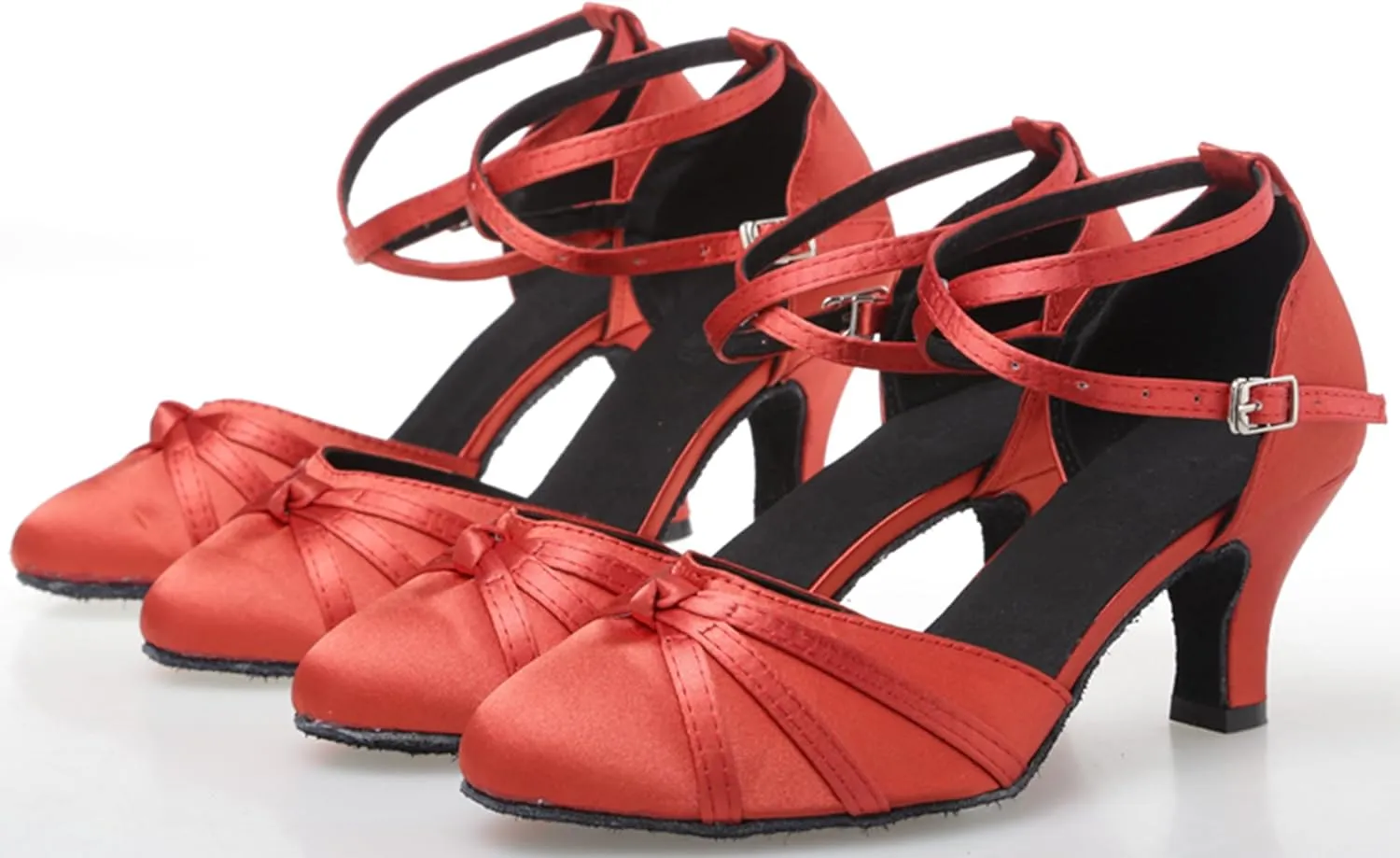 Dance Shoes for Women Closed Toe Latin Salsa Heels Wedding Party Pumps X2003