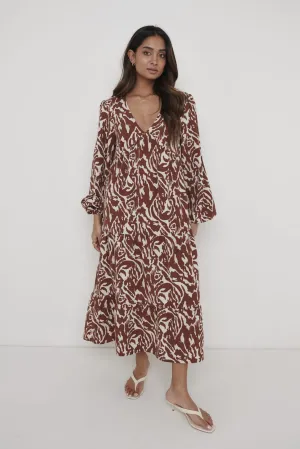 Dotty Day Dress - Zebra Abstract