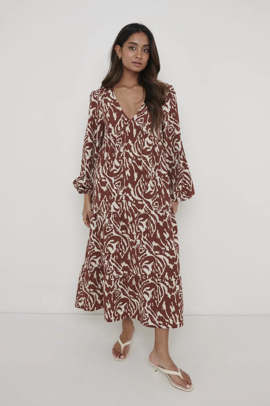 Dotty Day Dress - Zebra Abstract