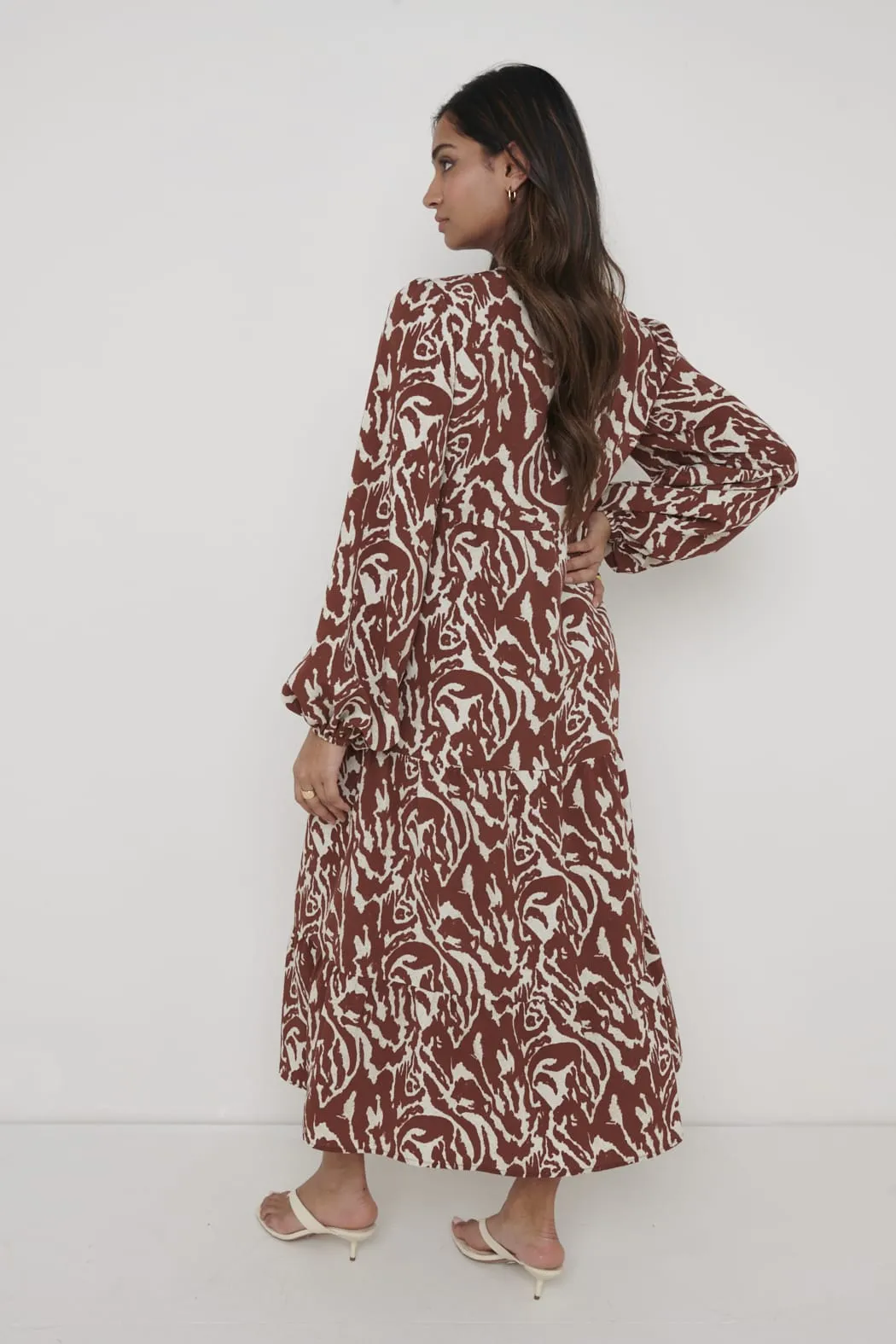 Dotty Day Dress - Zebra Abstract
