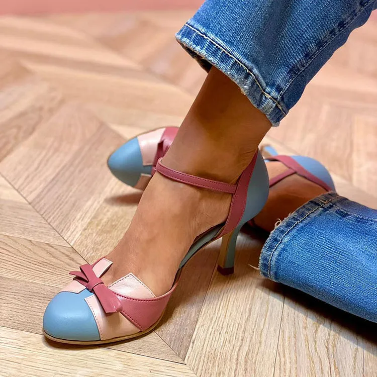 Eden - Bow Strap Heels