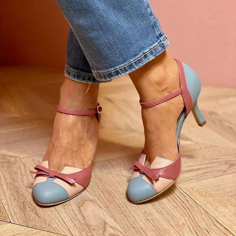 Eden - Bow Strap Heels