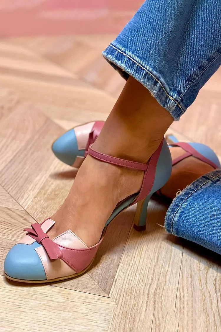 Eden - Bow Strap Heels