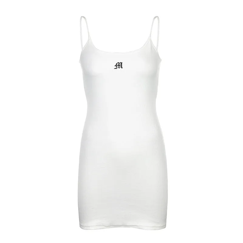 Embroidered Sexy Bodycon Mini Dress
