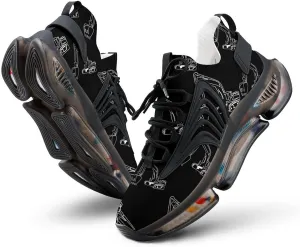 Excavator Operator Walking Shoes for Men Lightweight Tennis Fashion Elastic Sports Shoes Cushion Basketball Shoes